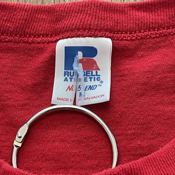 Vintage Philadelphia Phillies Shirt Mens Medium MLB Baseball Script Henley 90s - Picture 6 of 8